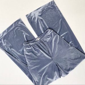 Victorias Secret Grey Velour Wide Leg pj pants